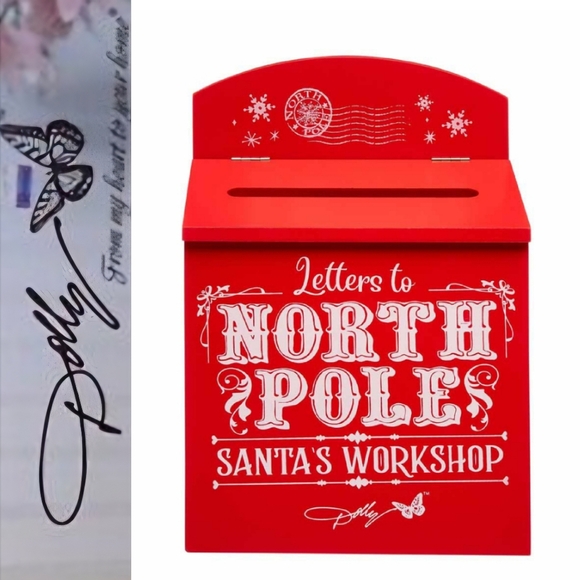 Dolly Parton Santa's Workshop Mailbox Holiday Decor - Picture 1 of 10